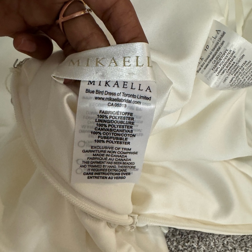 MIKAELLA wedding gown by PALOMA BLANCA backless in satin in Small/XS - Picture 15 of 15
